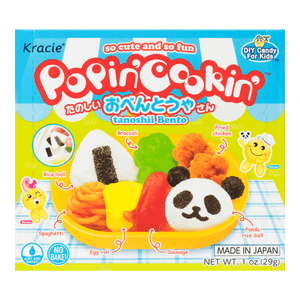 日本KRACIE嘉娜寶 POPINCOOKIN 食玩 熊貓便當DIY自製手工糖果玩具 29g