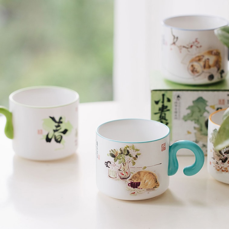 茶顏悅色 小貴冑杯盲盒 四季有貓系列 240ml/ 8.12oz 茶顏週邊 茶顏杯子 7