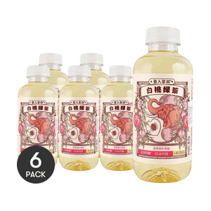 象入茶林 白桃綠茶 520ml *6【6份超值裝】【真茶原葉萃取】【清爽解膩】