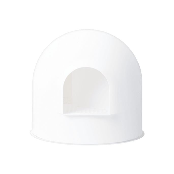 Igloo Cat Litter Box Dome Litter Box Furniture with Modern Minimalist Design