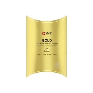韓國SNP 黃金膠原蛋白精華面膜 緊緻提亮 淡化細紋 10片/11片 (包裝隨機出貨)