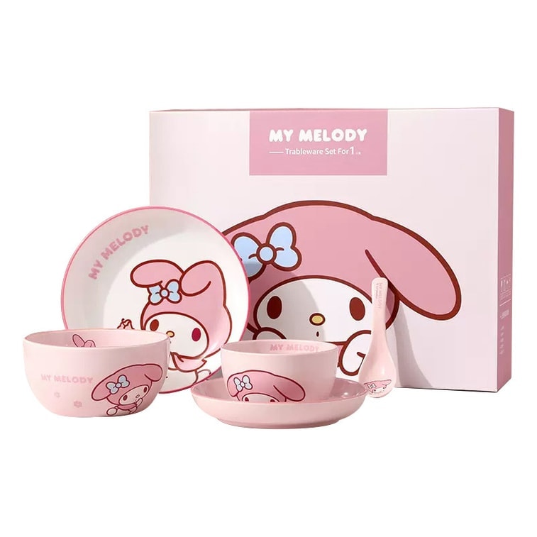 Sanrio Dinnerware Set - Home Serving Plates - Cute Ceramic Set