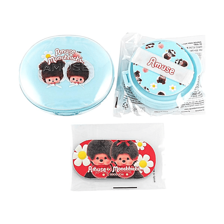 Airy Fit Pore Cover Cushion, #01 Airy, With Refill, Monchhichi Limited Edition Collaboration 4