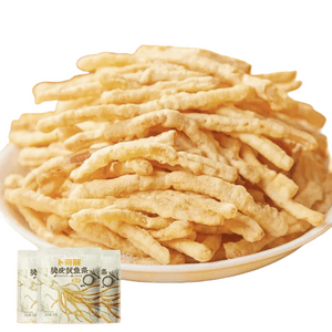 【中国直送】Boqi クリスピー イカ ストリップ オリジナル フレーバー 30g*3袋