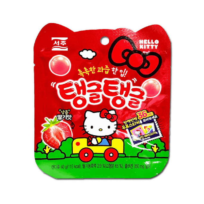 韓國SEOJU西洲有彈性的草莓口味果凍40g