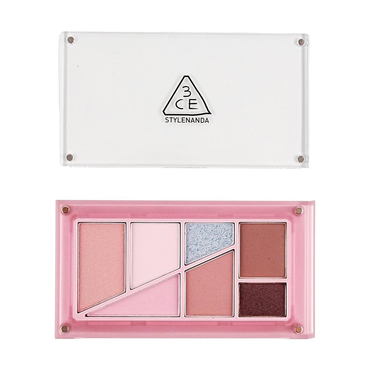 ​​韩国3CE 全能叠叠乐眼影盘 低饱和干净清透哑光闪片一体彩妆盘 7.5g #03 PINK HAZE 雨雾粉 5