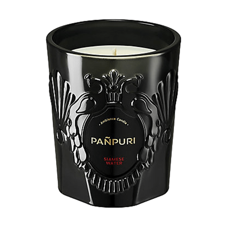 Panpuri Siamese Water Ambience Candle Luxury Home Fragrance, 8.8
