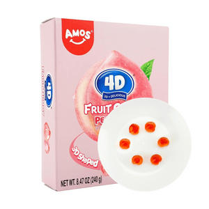 4d Burst Juice Gummy Candy , Peach Flavor, 8.5oz【Gluten Free】