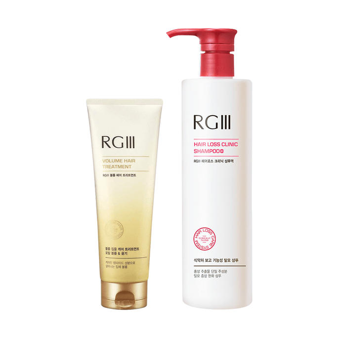 RGIII Red Ginseng Hair Loss Clinic Shampoo 17.5oz + Hair Volume Treatment 250ml