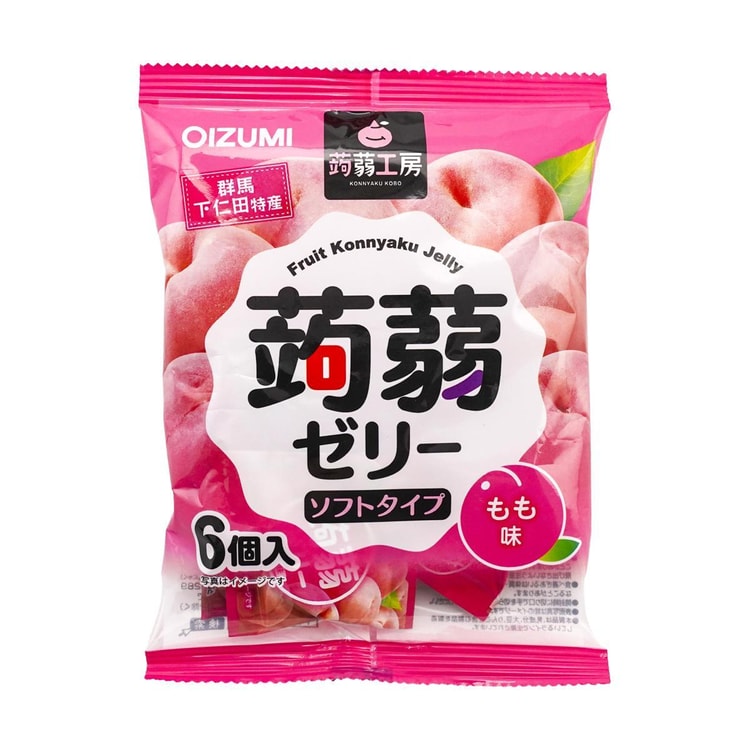 SHIMONITA Konjac Jelly Peach,3.7 oz - Yami.com