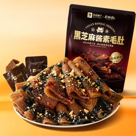 良品铺子 黑芝麻酱素毛肚 105g【蔡林记联名】【石磨浓香】【高膳食纤维】
