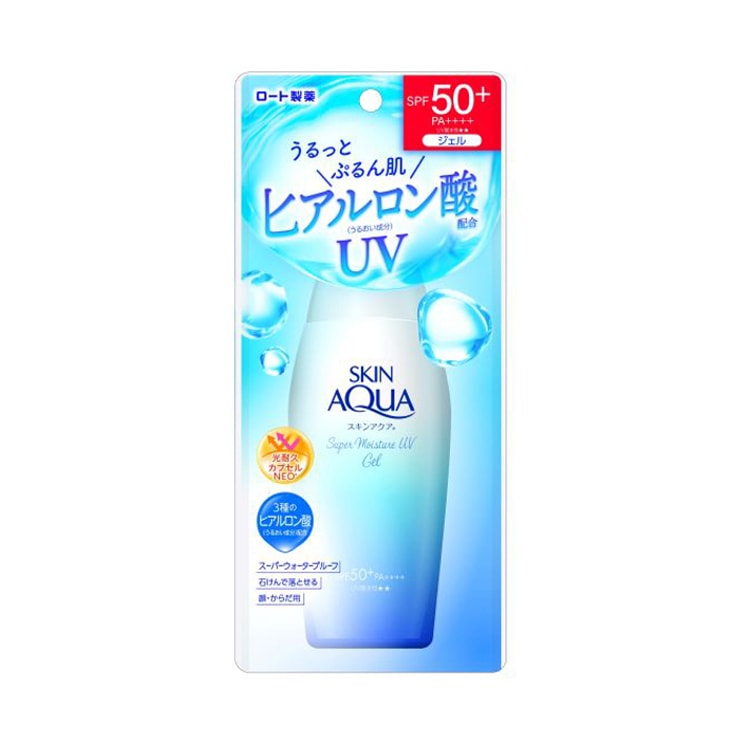 ROHTO SKIN AQUA UV Super Moisture Gel Sunscreen SPF50+ PA++++ 110g