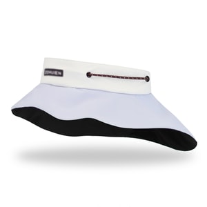 【中国直邮】 HSPM 防紫外线山系撞色彩绳空顶帽舒适透气遮阳帽 柔雾紫&纯白 F 1个