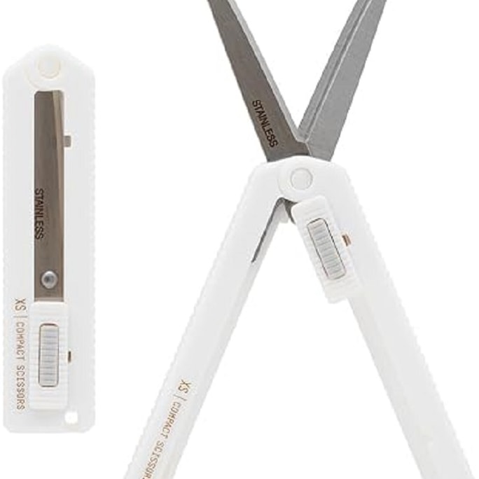 Sticky Scissors  Compact  White
