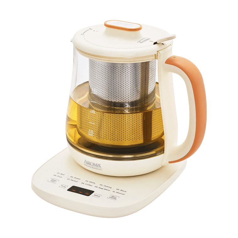 Multi-Function Digital Glass Tea Maker, 50.72 fl oz 6-Cup with 16 Heat Settings AWK-705 6