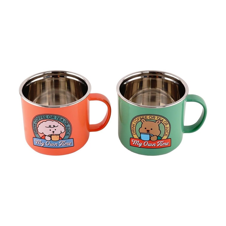 Stainless Mug Cup 2pcs Set My Buddy 300ml 6