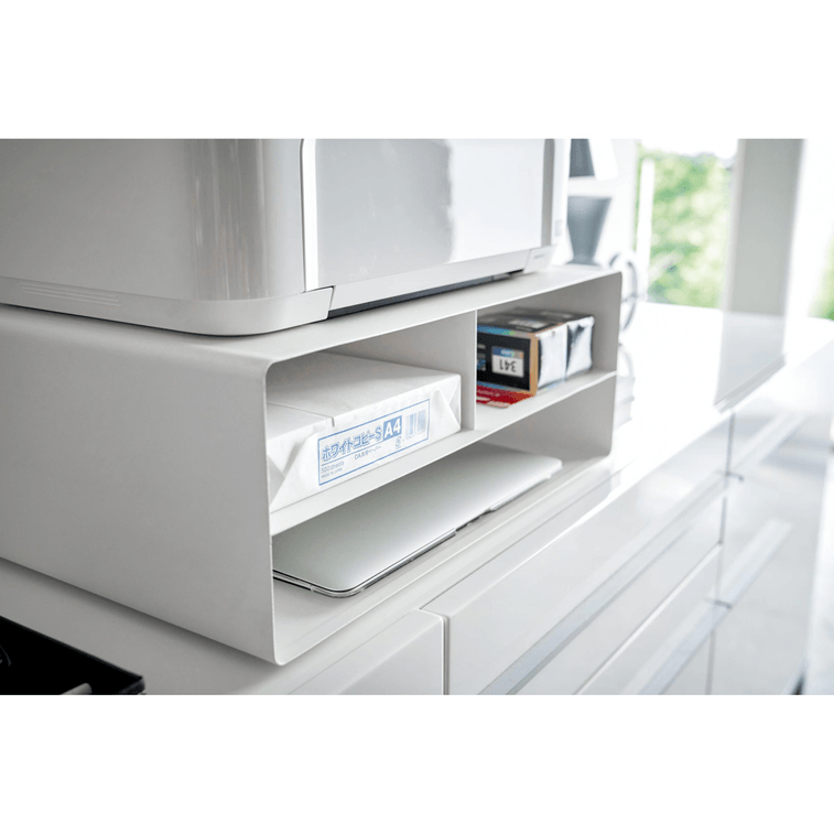 Rolling Printer Stand - Steel White 1 piece 3