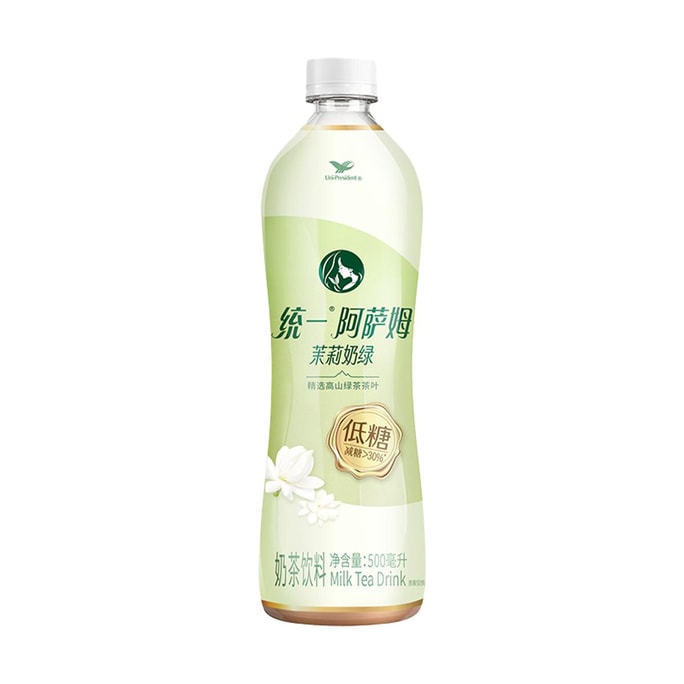 Assam Low Sugar Milk Tea Jasmine Green Tea,16.91 fl oz