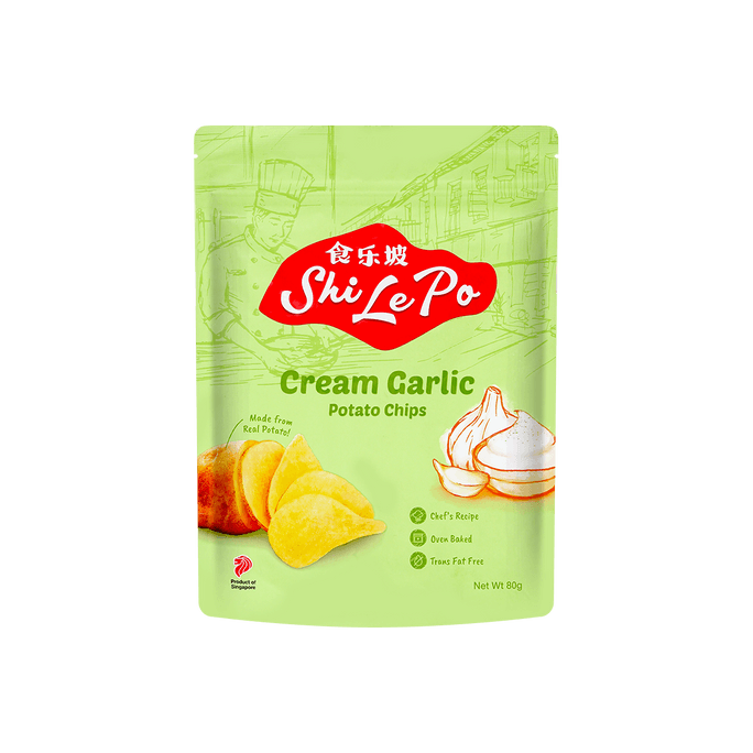 Cream Garlic Potato Chips
