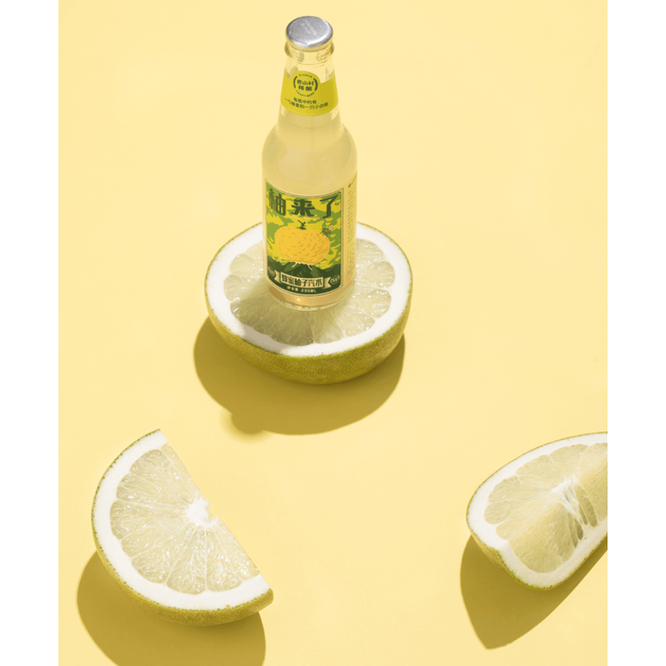 碧山村柚来了柚子味苏打果味碳酸饮料柚子气泡水225ml 亚米