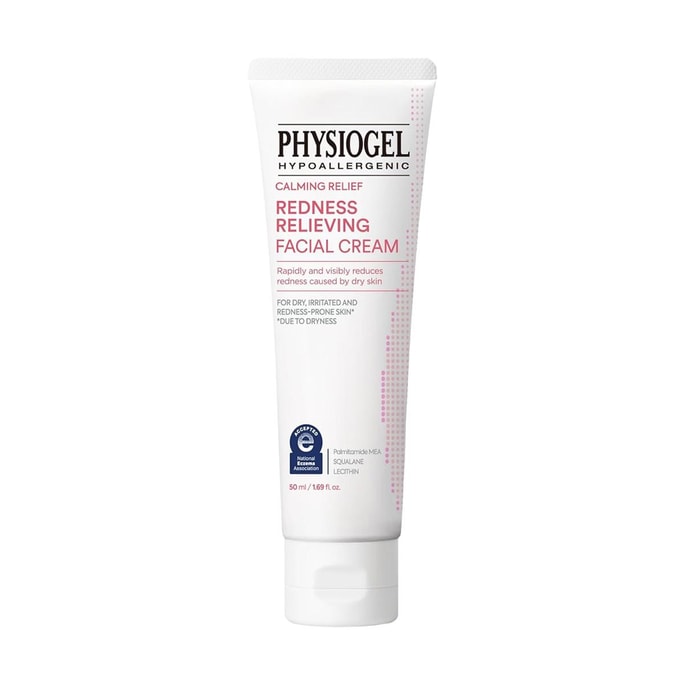 Calming Relief Redness Relieving Facial Cream, 1.69 fl.oz. - Reduces Redness, Moisturizer for Dry, Red, Sensitive Skin