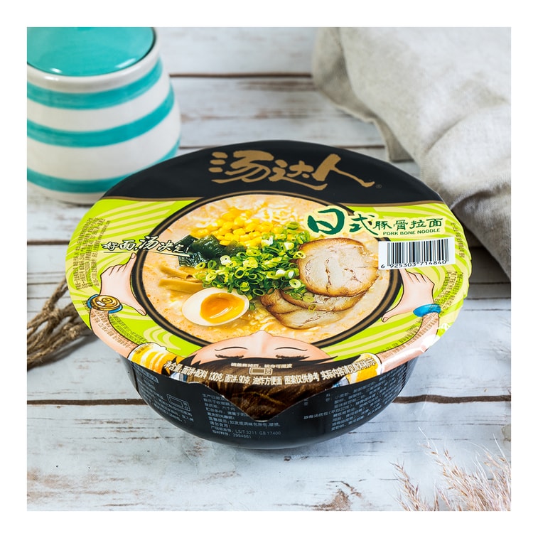 台湾统一 汤达人 日式豚骨拉面 碗装 130g 4