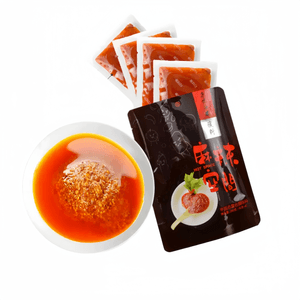 Mala Space Hot Pot Dipping Sauce Original Flavor Plate With Chili Powder, Authentic Sichuan Secret Dry Oil Seasoning, 240g*1 Bag (Includes 60g*4 Packs)