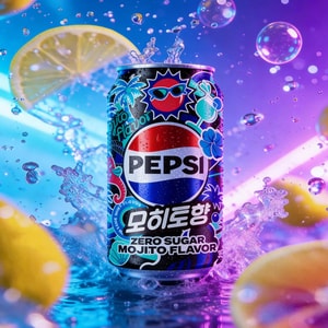 韩国版百事可乐 无糖可乐 莫吉托味 355ml