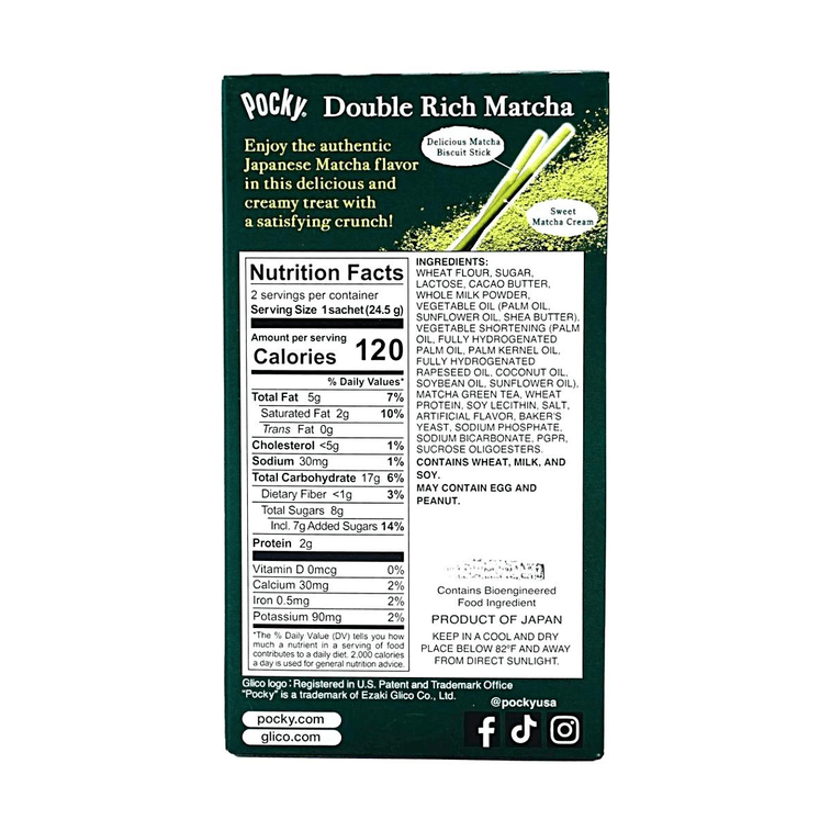Pocky Almond Chocolate+Double Rich Matcha+Mint Cocoa Cookie Sticks, 5.34 oz【3 Flavors 3 Combo Packs】 15