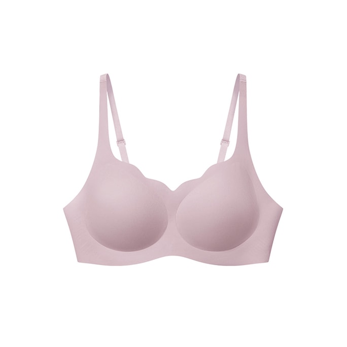 One Size Breezing In Wavy Edge Soft Support Hook Bra Pink One Size