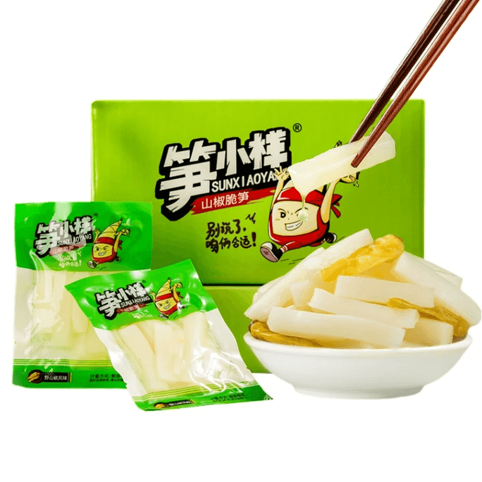 Crispy bamboo shoots with Sichuan pepper   28 g   10 bags
