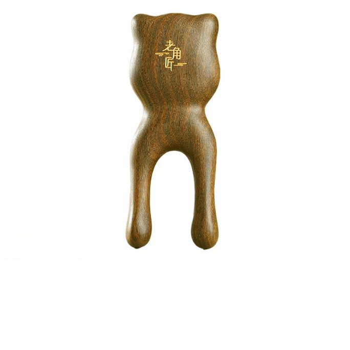 【中国からの直送】老家江目カエル白檀マッサージ櫛目保護ツール多機能フェイシャルマッサージ緑白檀クママッサージ器* 1