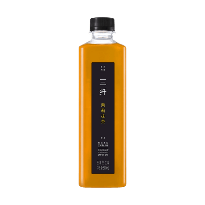 Jasmine Matcha Tea Drink 16.9 fl oz【Contains 3 Types Of Dietary Fiber】【0 Sugar 0 Calories 0 Fat】