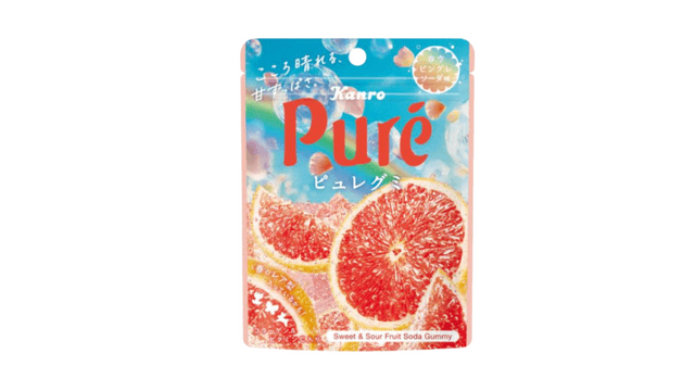 Grapefruit Soda Heart-Shaped Gummies 52g - Yami.com