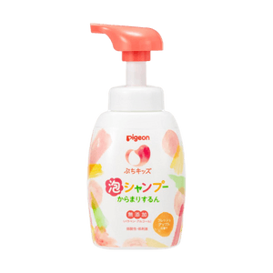日本PIGEON贝亲 PETIT KIDS 无添加儿童泡沫洗发水 顺滑易梳型 清新苹果香 300ml 弱酸性低刺激 2岁以上适用