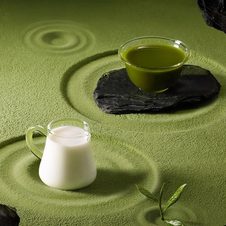Rich Matcha Polyphenol Milk Tea 2.82 oz【Low Calories】【 Yami Exclusive】 6