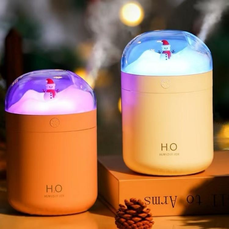 Portable Cool Mist Humidifier – Low Noise, Night Light, 90° Rotating Head, Colorful LED, USB Powered, For Bedroom, Car, Travel, Office (Pink)