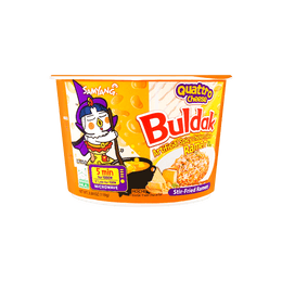 Buldak Quattro Cheese Hot Chicken Flavor Stir-Fried Ramen Bowl 3.88oz