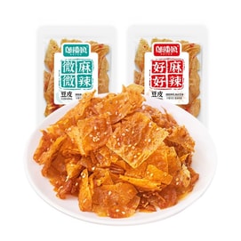 Wula Ma Crispy Tofu Skin and Spicy Tofu Strips 20g*10 packs 200g Snack Spicy Small Treats Flavour Sent Randomly