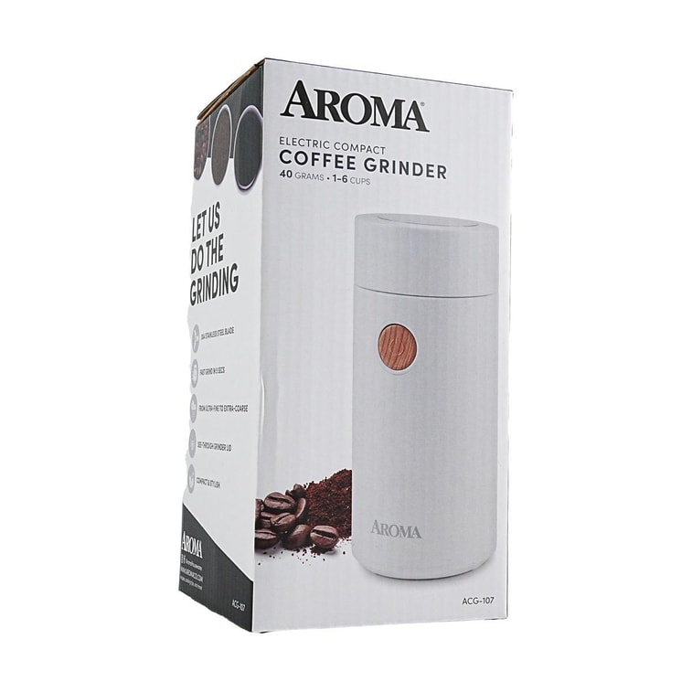 Mini Electric Compact Coffee Grinder White 6