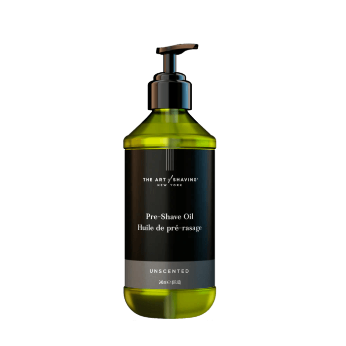 Pre-Shave Oil - Unscented Formula, 8.1 OZ Pump - Essential Shaving Prep for Smooth Skin, Reduces Irri