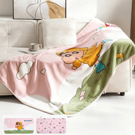Crayon Shin-Chan Blanket, Raincoat Shin-Chan Design【Licensed Collaboration Soft Warm】