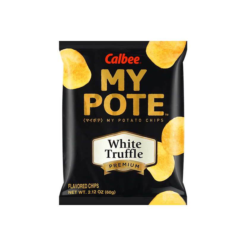 CALBEE MY POTE White Truffle Potato Chips, 2.12oz