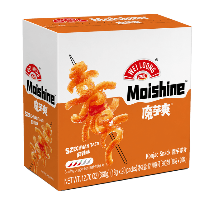 Spicy Sichuan Mala Vegetarian Tripe,Konjac Snacks, 12.70 oz