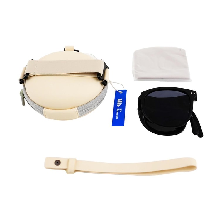 BENEUNDER蕉下 晝夜系列 超輕量可折疊太陽眼鏡 墨鏡 男女 墨色黑 9