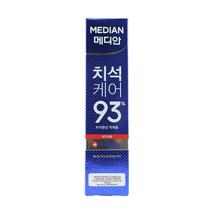 Dental IQ 타르타르 케어 치약 오리지널 4.23oz [93% 억제율][듀얼 포뮬러][제올라이트 과립 함유]