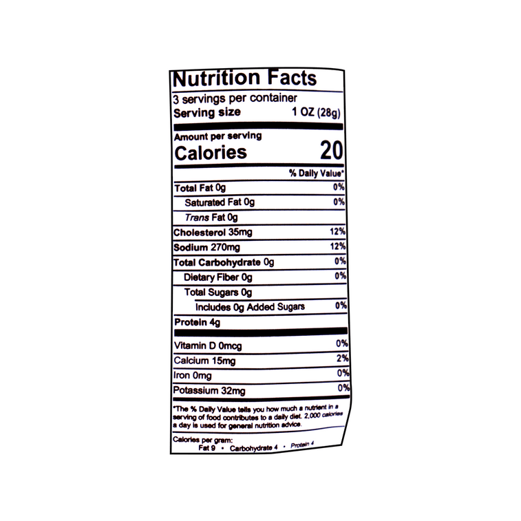 말린 새우, 3온스 4