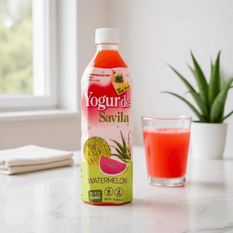 Yogo Vera Watermelon Soft Drink with Aloe Vera - Noncarbonated, 16.9 fl oz  - Yami.com