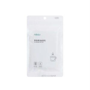 FaSoLa 家用一次性茶包袋 玉米纤维抽线泡茶袋 茶叶过滤袋 100枚/袋