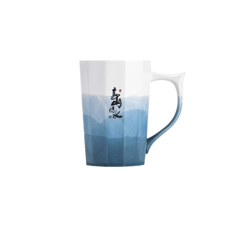 中国直邮】 景德镇官方陶瓷水杯喝茶杯情侣杯薰风8.2*12厘米- 亚米